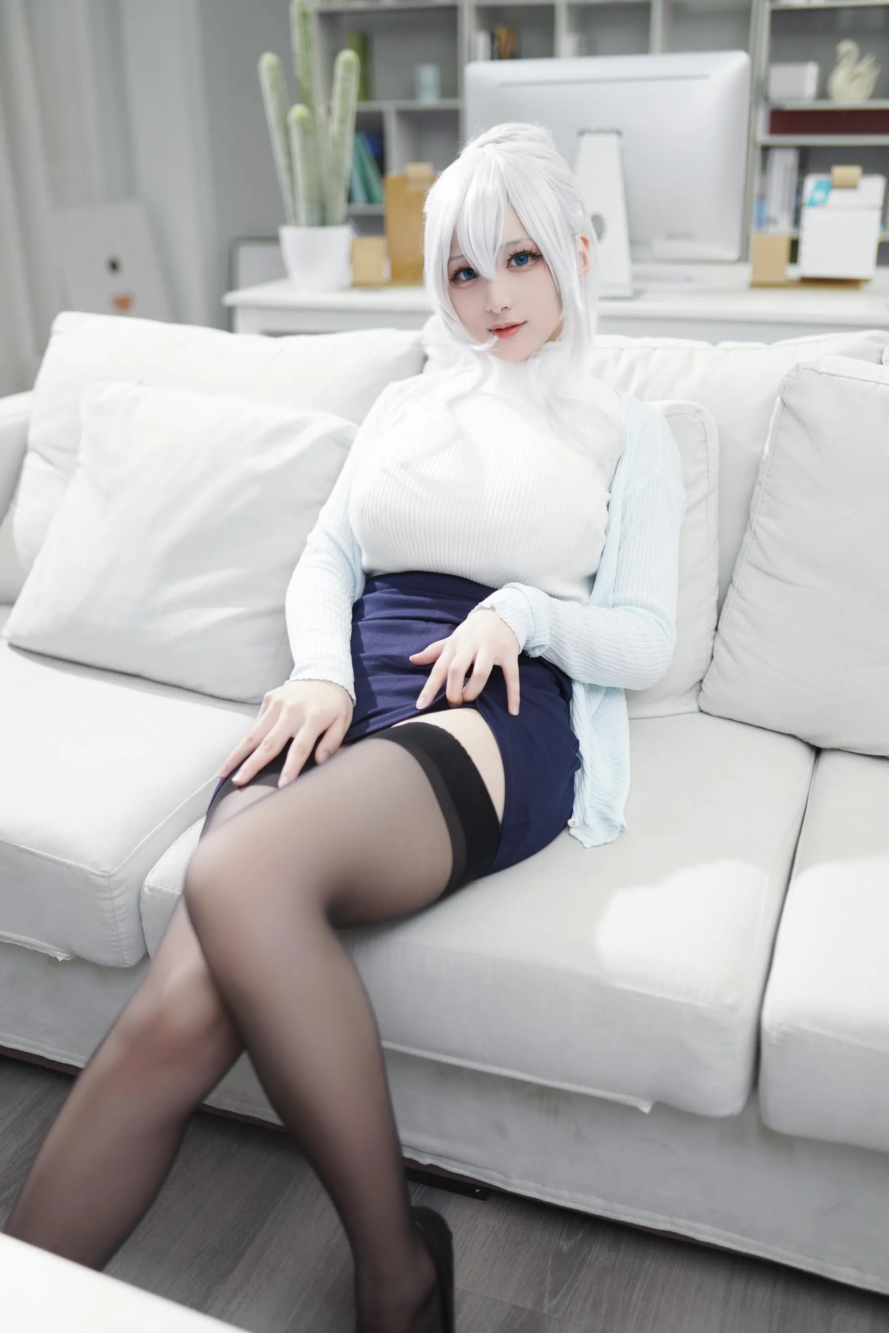 幼愛youmeko – NO.06 未亡人雪女cos [71P]插图2